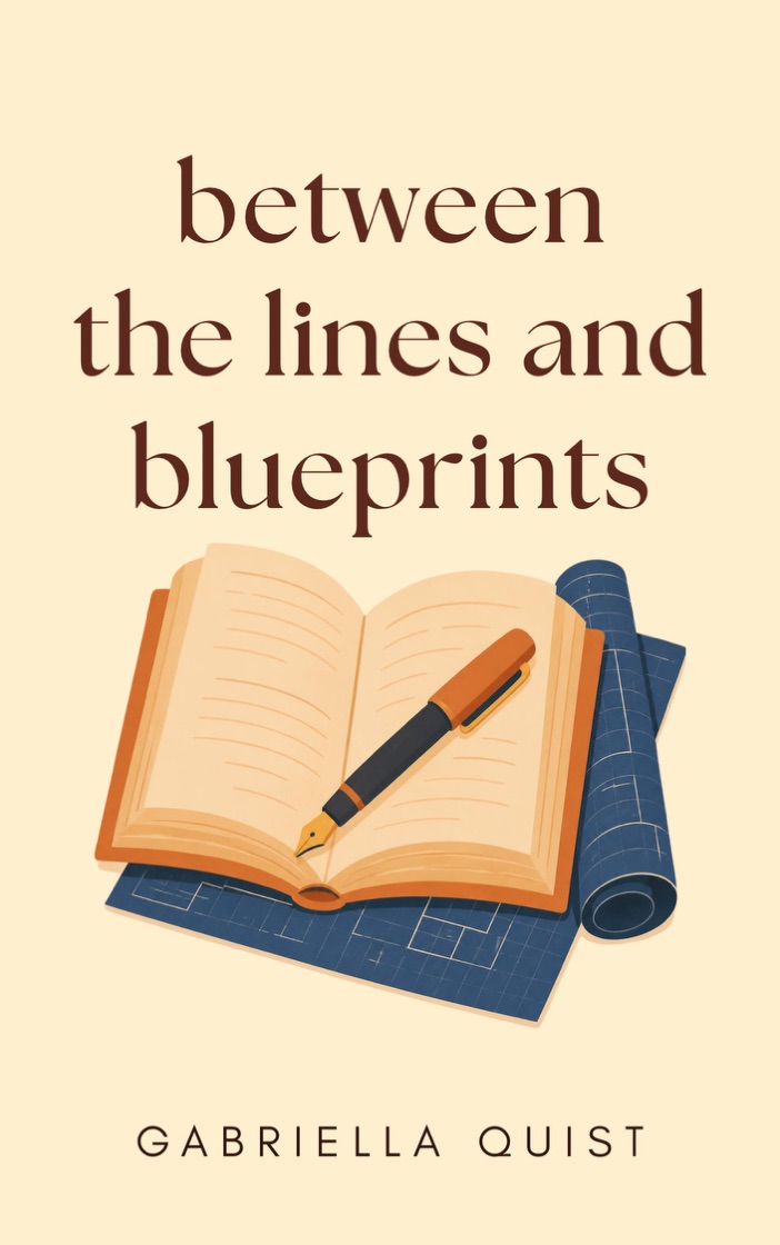 Between the Lines and Blueprints original cover by Gabriella Quist