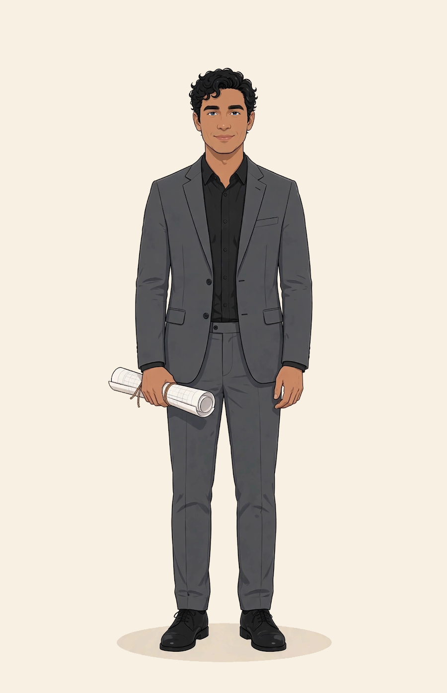 Illustrated portrait of Alistair Sterling from The Morning Set Series