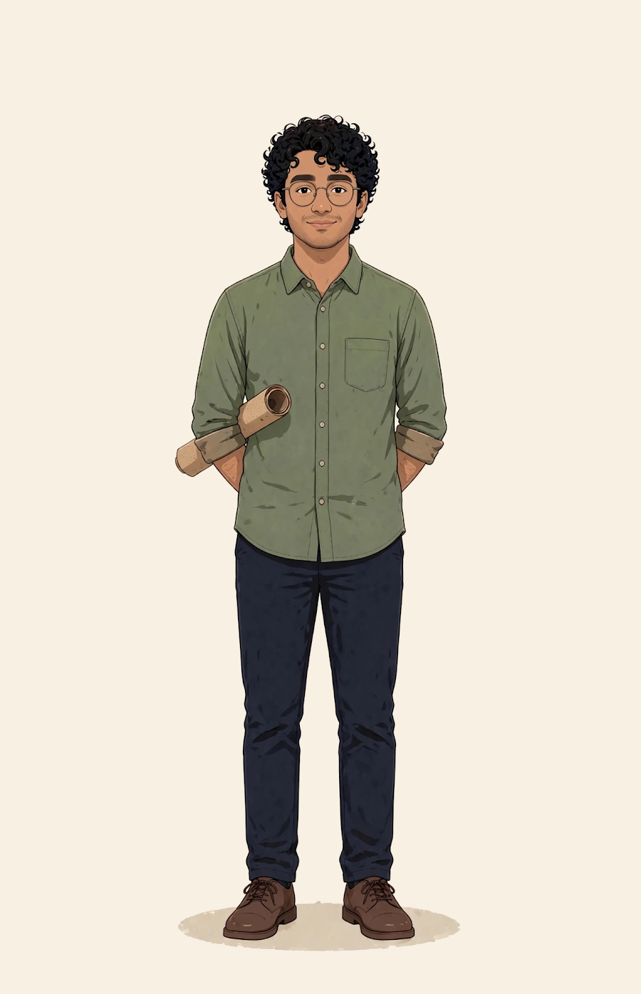Illustrated portrait of Devon Mehta from The Morning Set Series