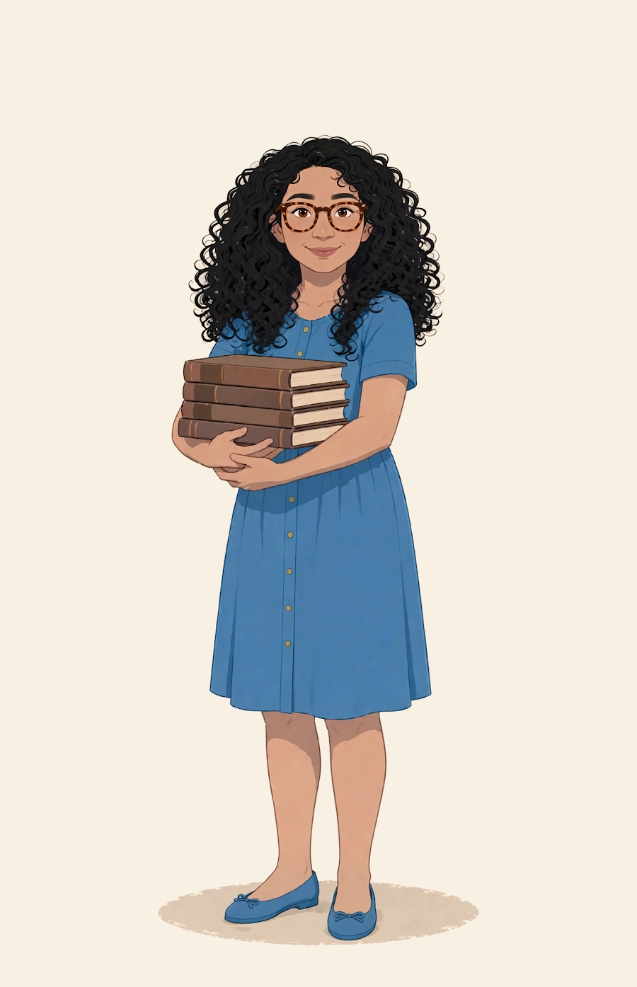 Illustrated portrait of Elise Abbott from The Morning Set Series