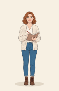 Illustrated portrait of Maeve Miller from The Morning Set Series