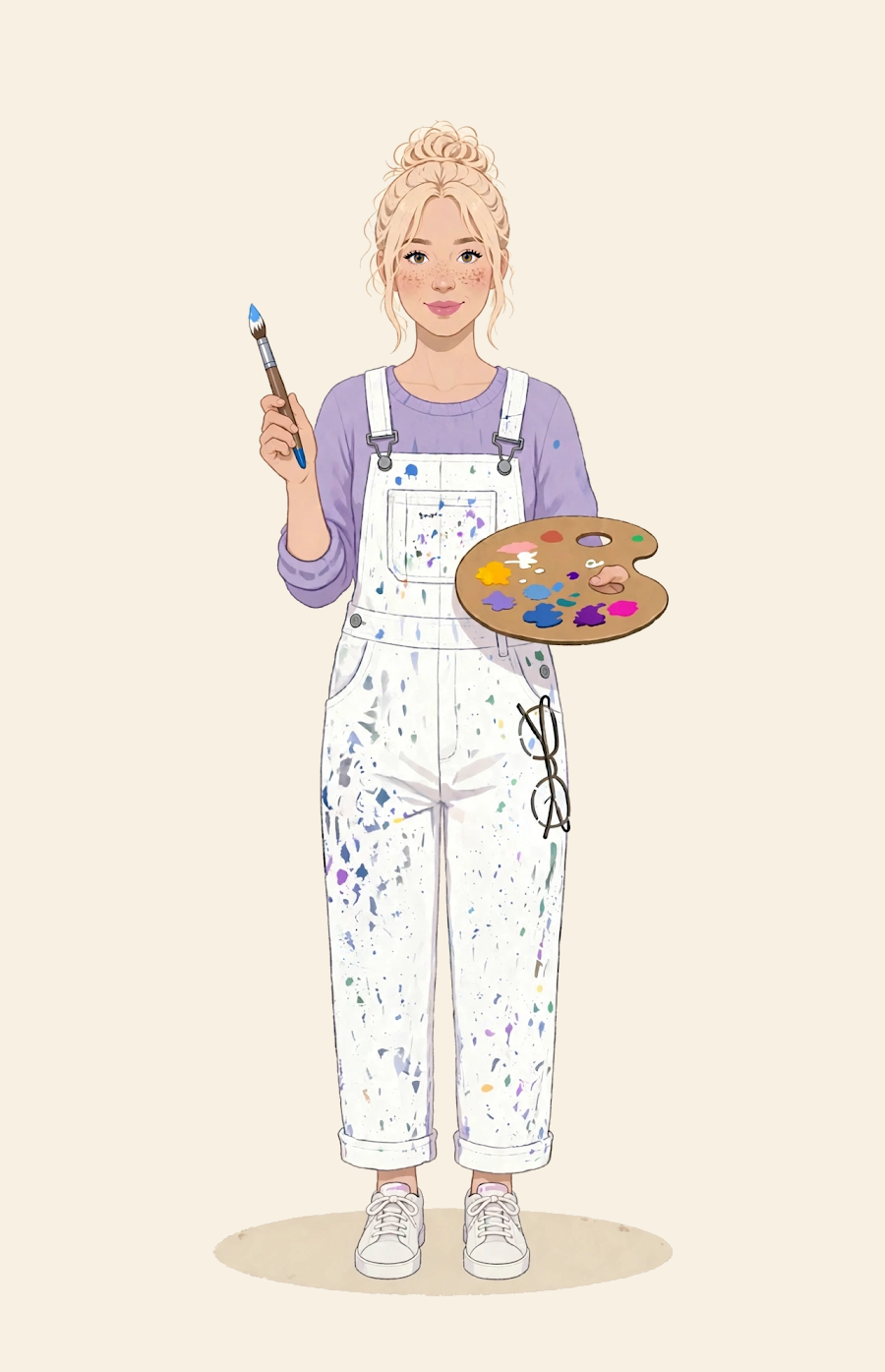 Illustrated portrait of Ophelia Wilder from The Morning Set Series